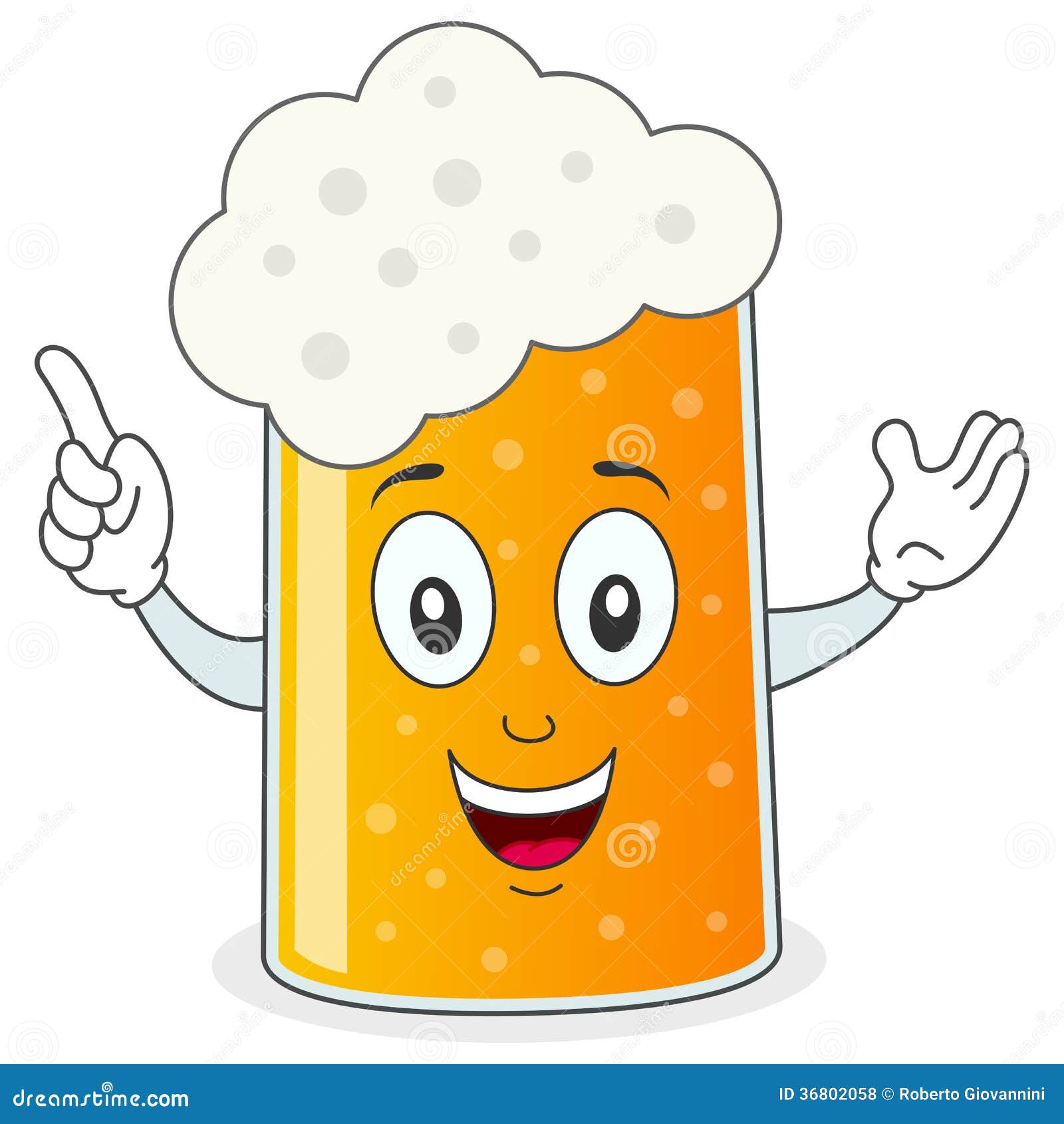 Beer Glass or Mug Cartoon Character Stock Vector - Illustration of march,  happy: 36802058