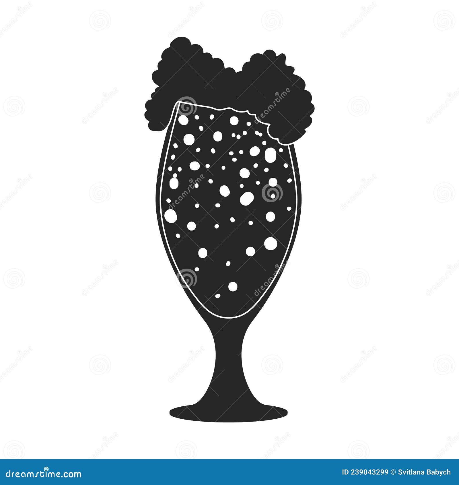 Beer Glass Vector Icon.Black Vector Icon Isolated on White Background
