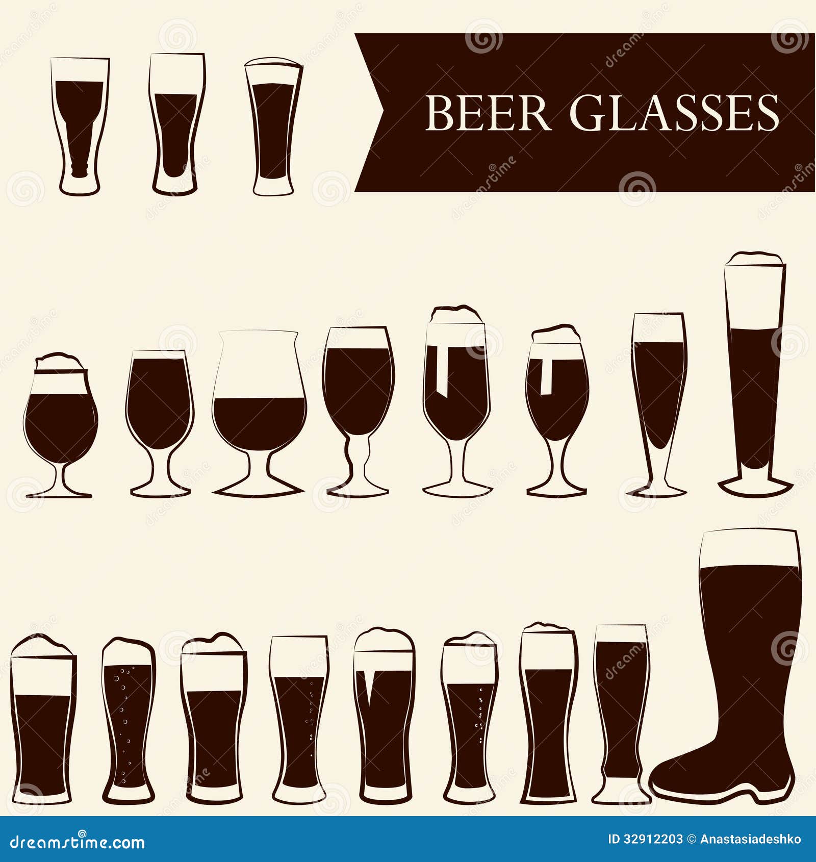 Types of Drinkware for Beer, Wine, and Cocktail