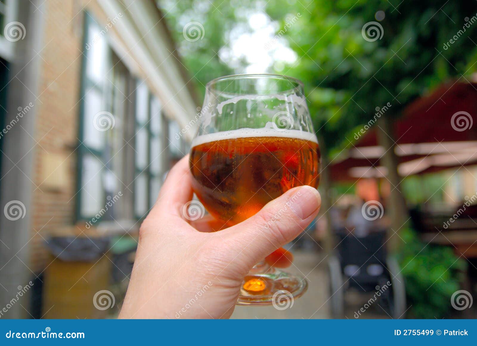 Beer in hand stock image. Image of glass, tasty, abuse 2755499