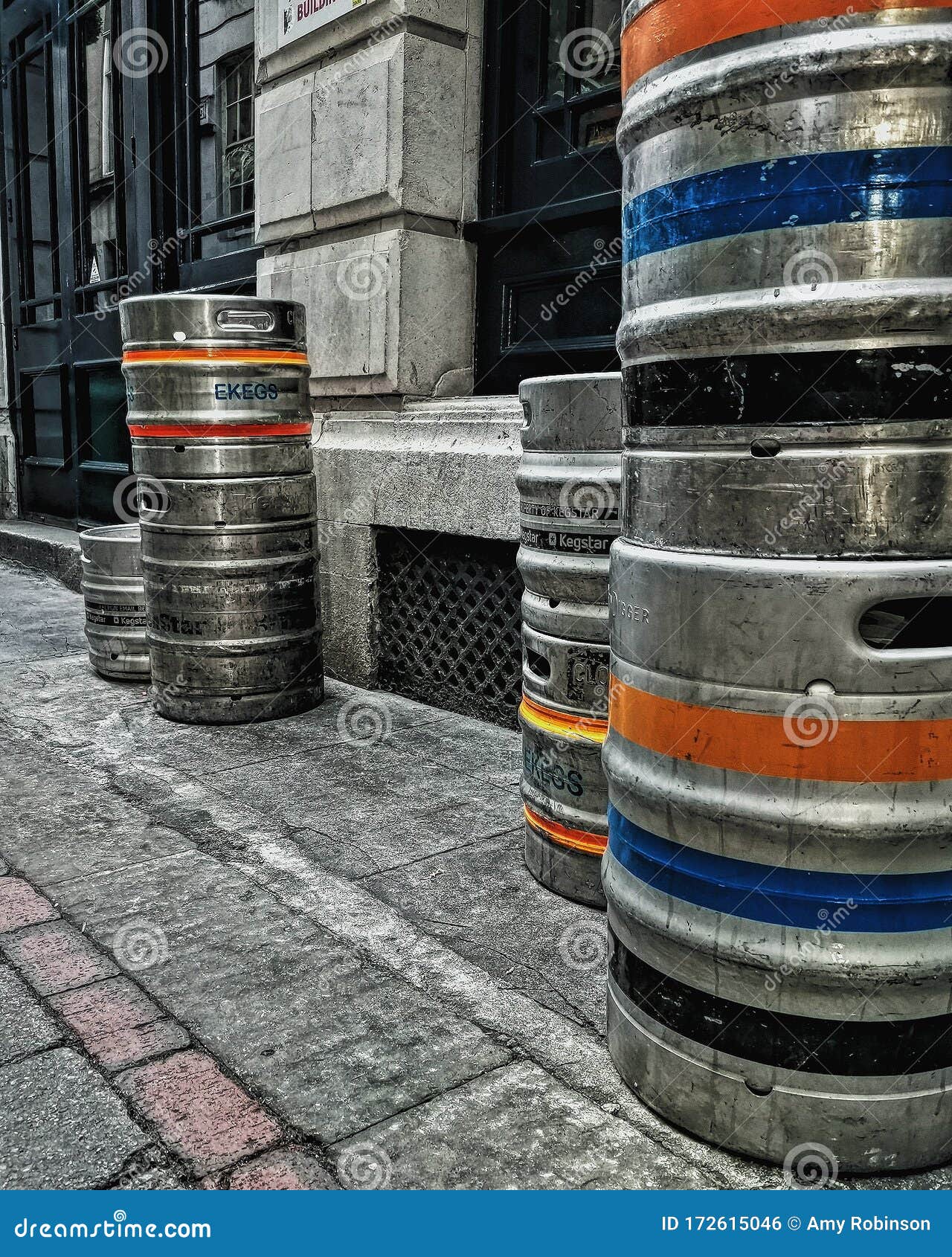 Beer Kegs in a Manchester Back Ally Editorial Photo Image of ally