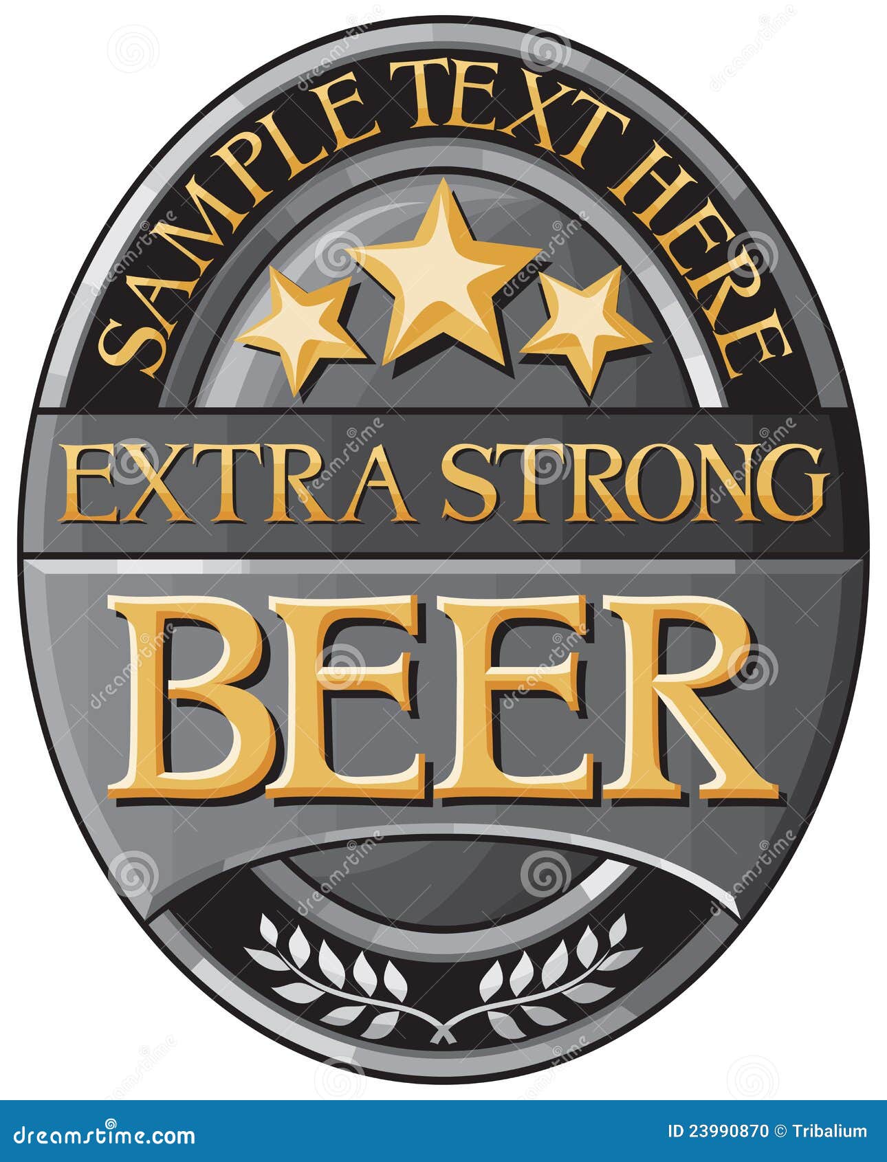 Beer label design stock vector. Illustration of decoration - 23990870