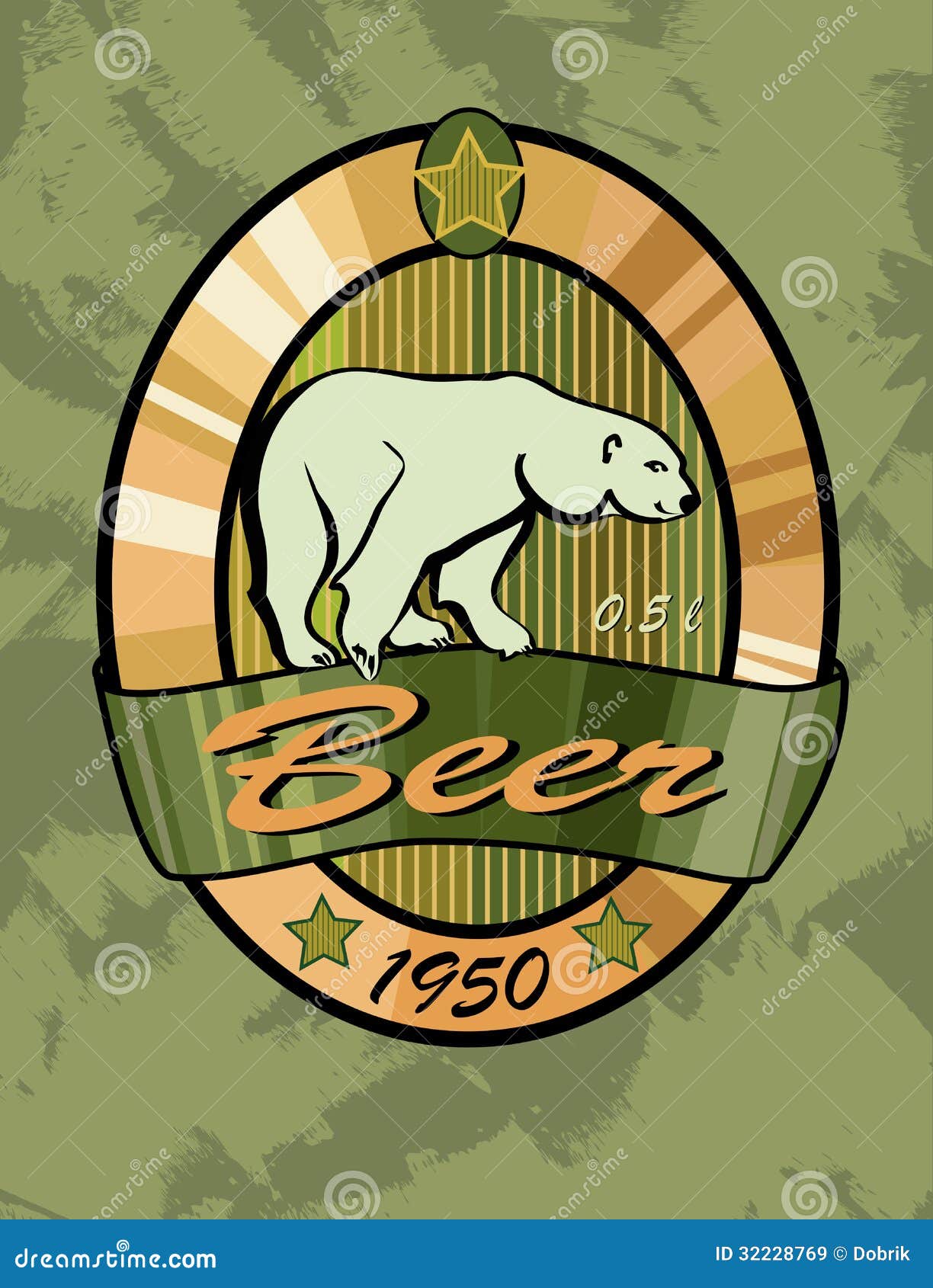 Beer with bear on label