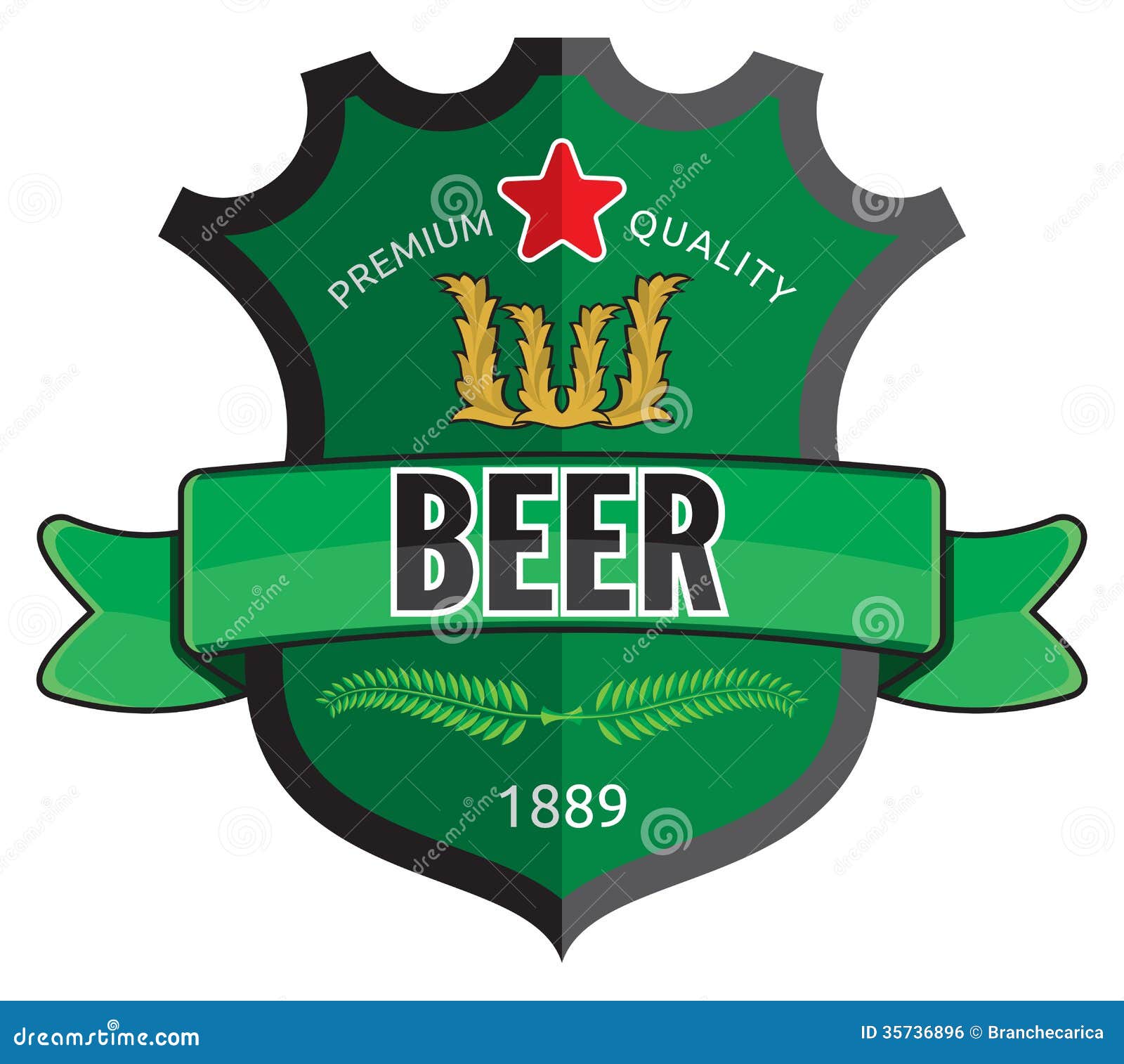 Beer label design stock vector. Illustration of draft - 35736896