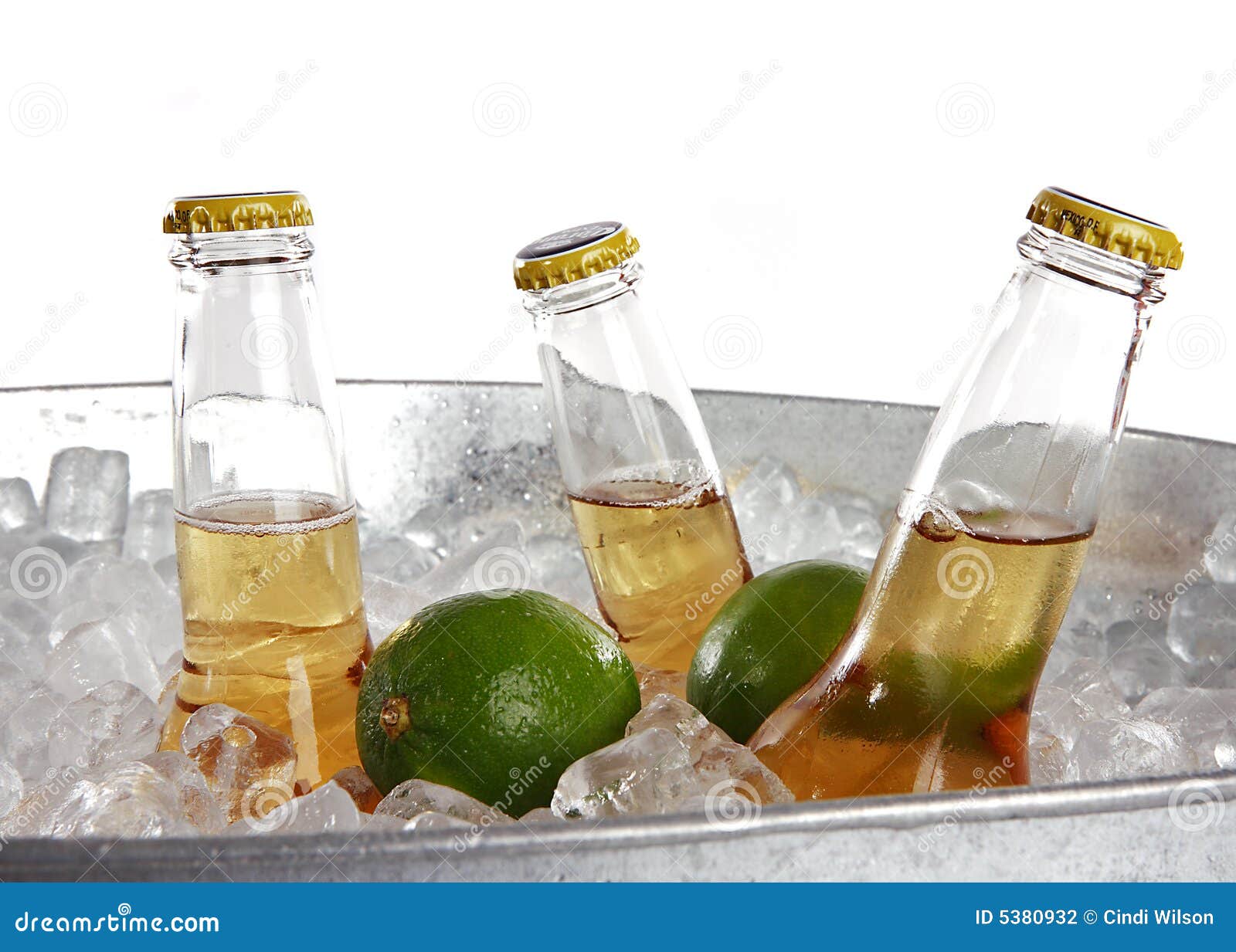 Beer and lime stock photo. Image of silver, lime, bucket 5380932