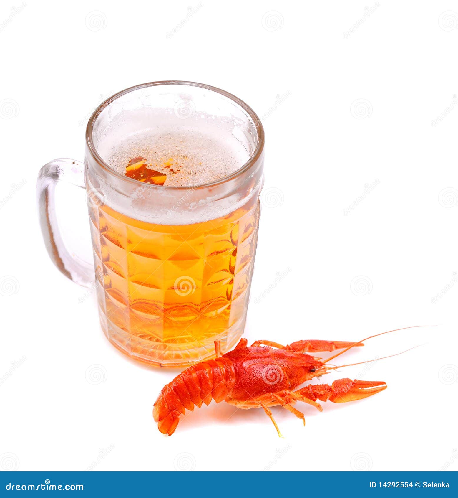 Beer with lobster stock photo. Image of liquid, crustacean 14292554