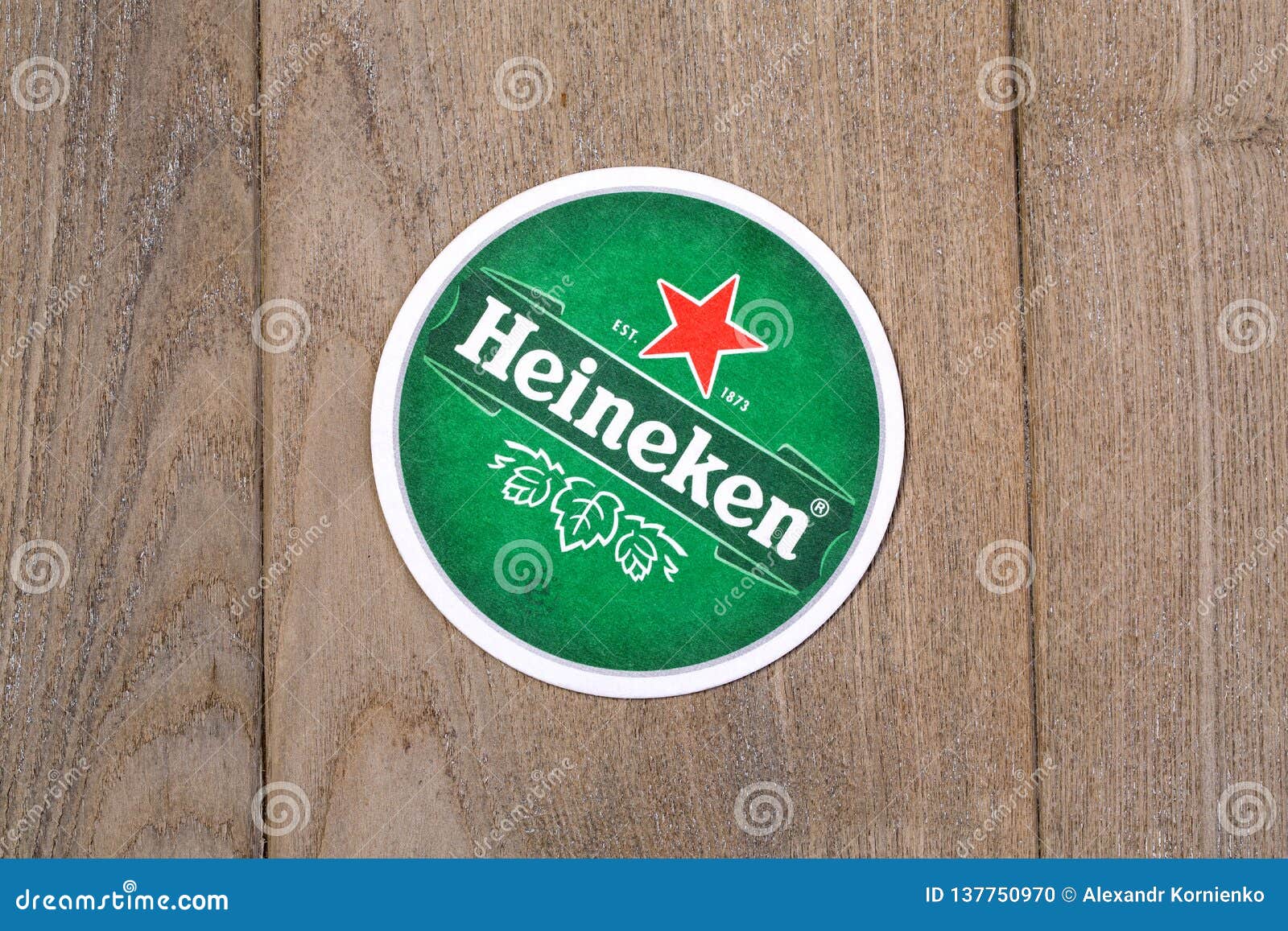 HEINEKEN IMPORTED  BEER COASTER 2000 issue Mat with RED STAR NETHERLANDS 