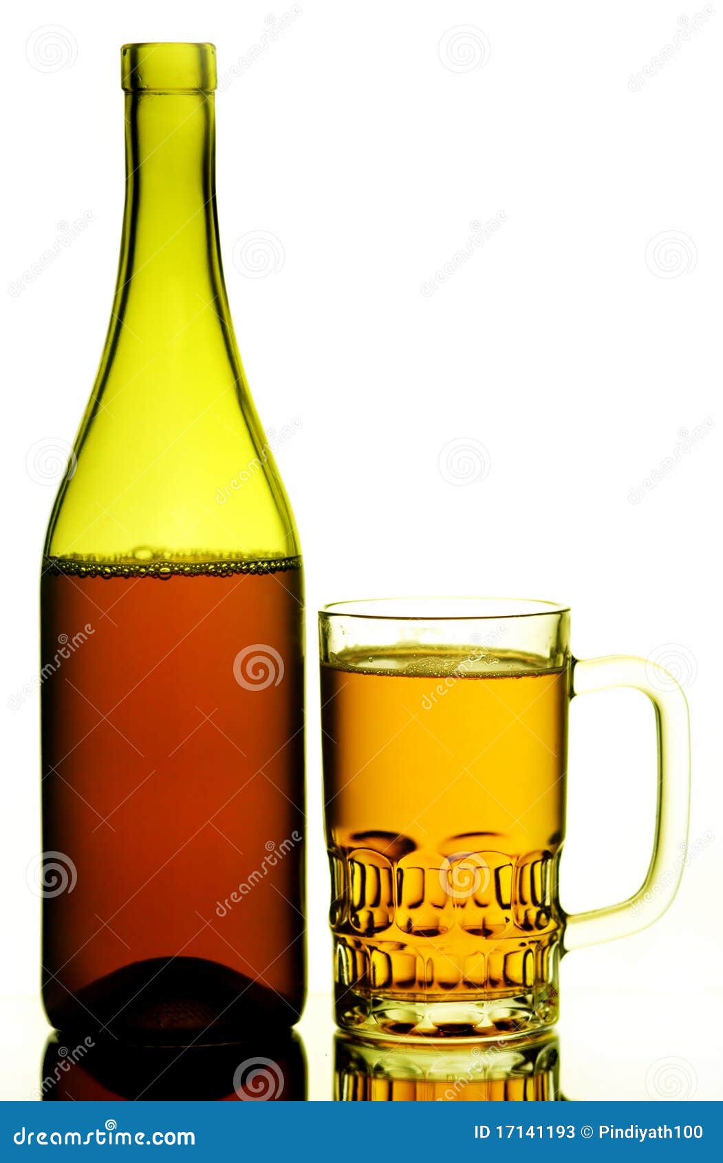 Beer mug and bottle stock image. Image of transparent 17141193