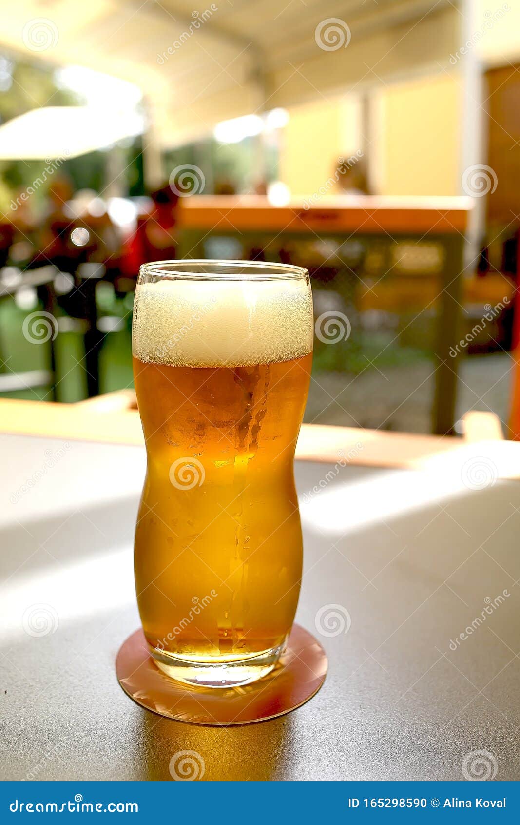 Beer Mug on a Table Stands in a Pub Stock Photo Image of cuisine