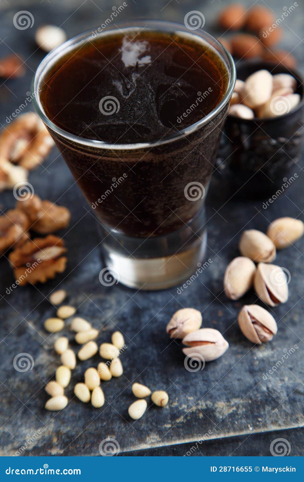 Beer and nuts stock image. Image of porter, nuts, guinness 28716655