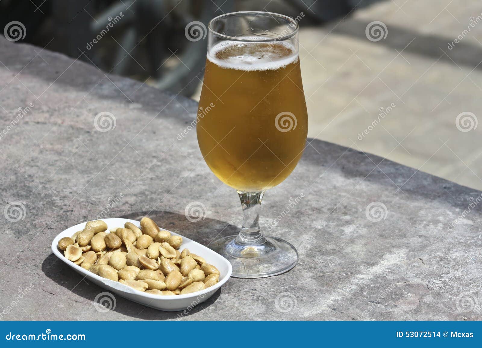 Beer and peanuts stock photo. Image of drink, party, alcohol 53072514