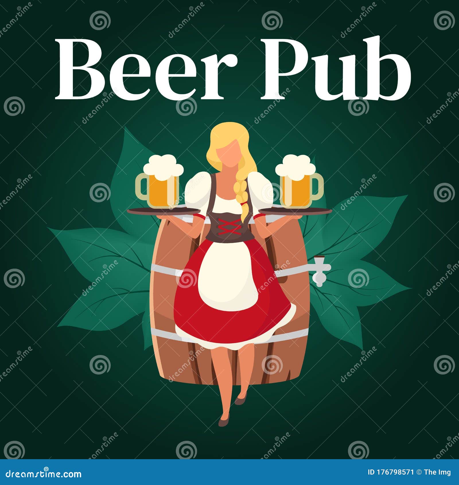 Download Beer Pub Social Media Post Mockup Stock Vector - Illustration of festival, online: 176798571