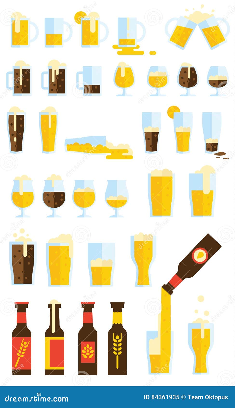 Beer Set. A set of 34 beer-related icons