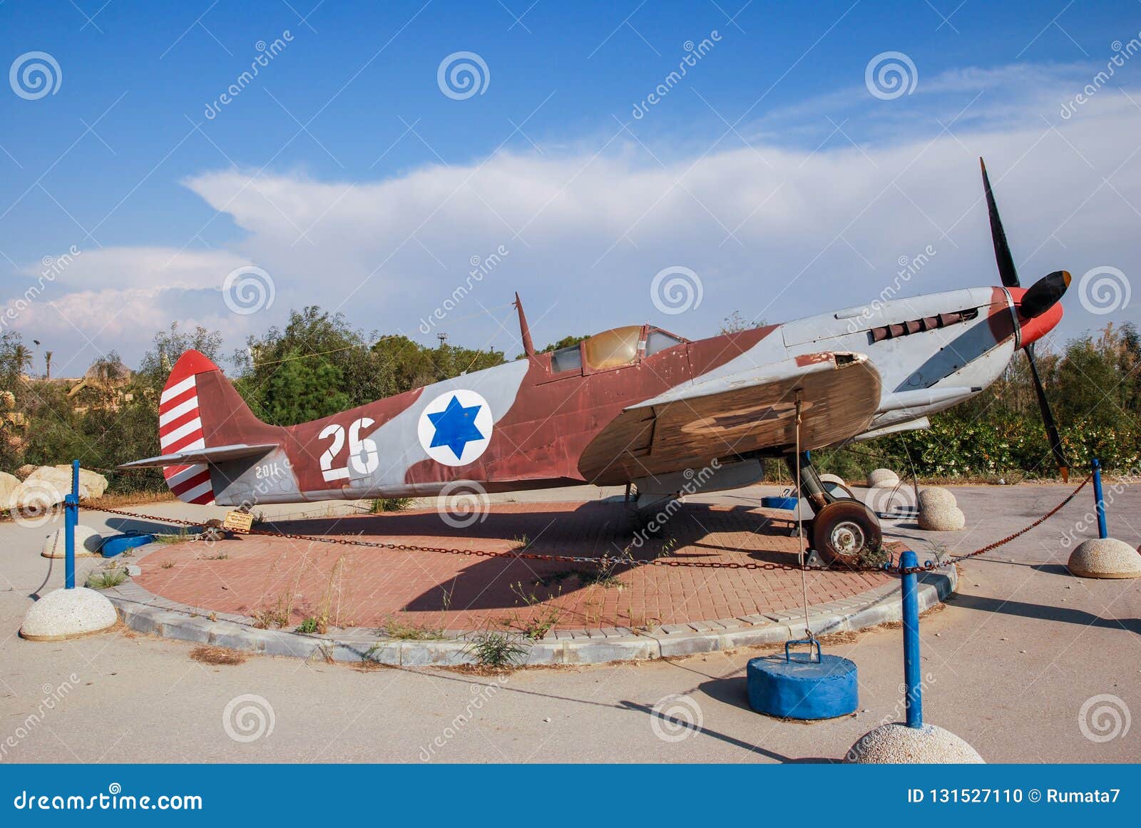 Vintage Supermarine Spitfire Mk IX Aircraft Displayed at the Israeli ...