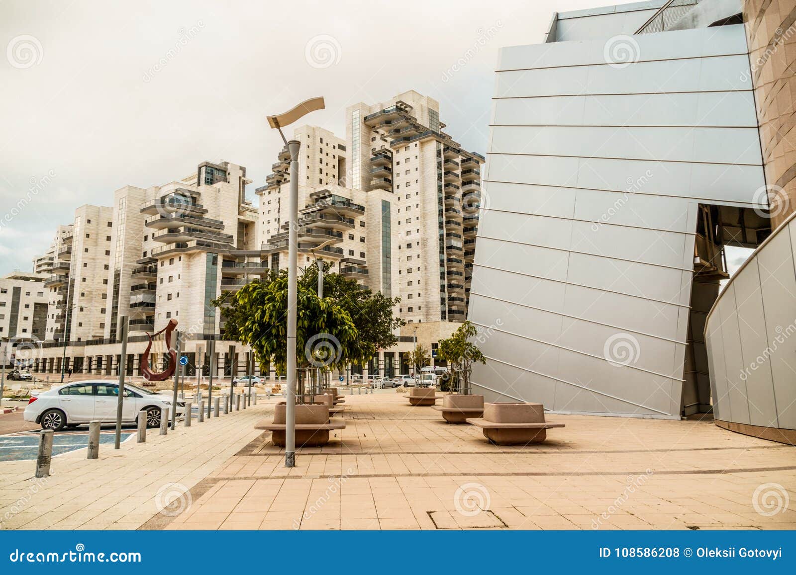 BEER SHEVA, ISRAEL JANUARY 21, 2018 View on Building in Beer Sheva