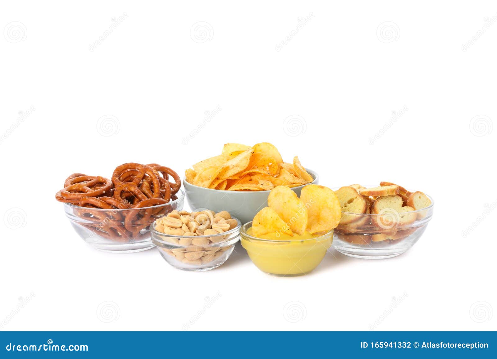 Beer Snacks, Potato Crispy Chips, Nuts Isolated on White Background Stock Photo Image of fast