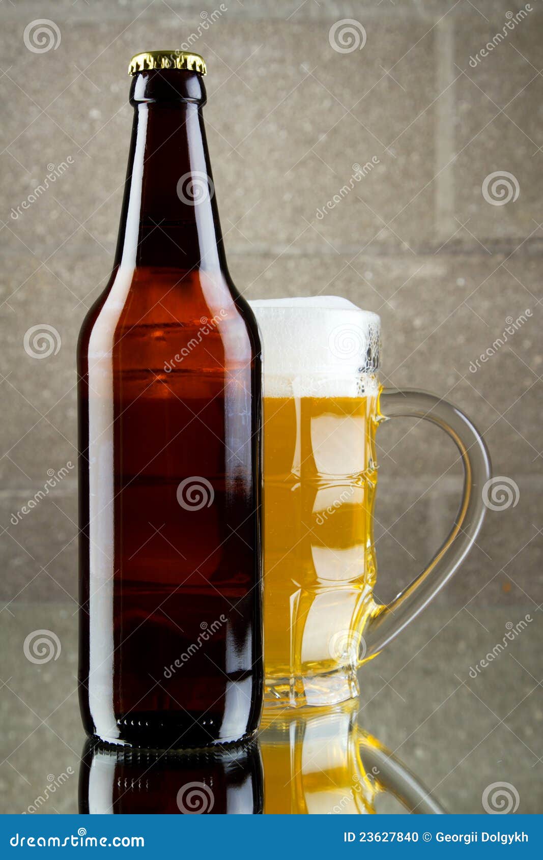 Beer still life stock photo. Image of full, life, froth 23627840