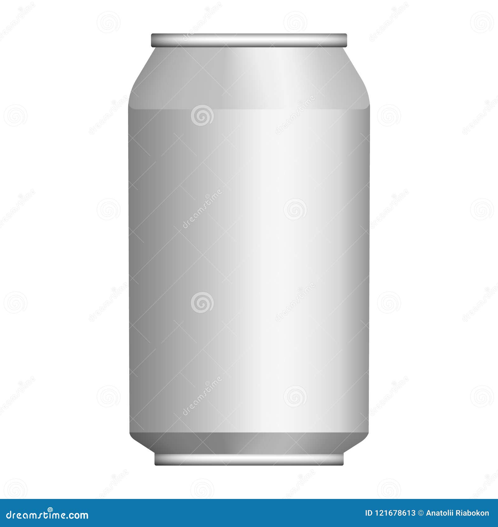 Beer Tin Can Mockup, Realistic Style Stock Vector - Illustration of ...