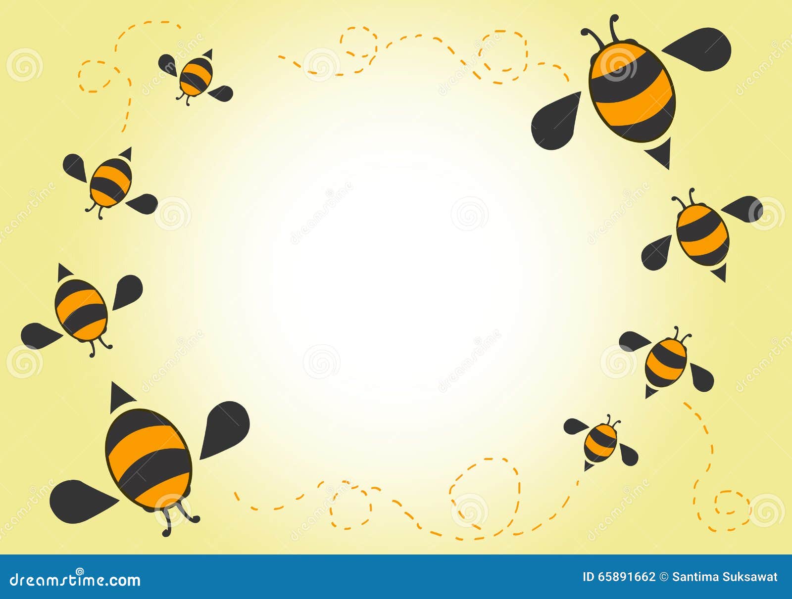  Bees  cartoon  background stock vector Image of ladybug 