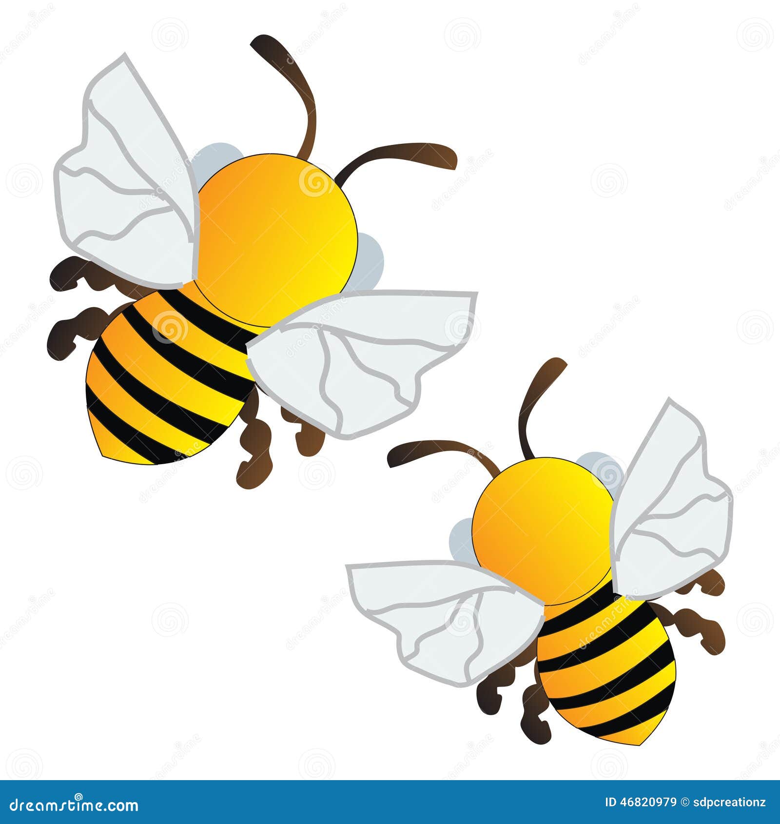 flying honey bee clip art