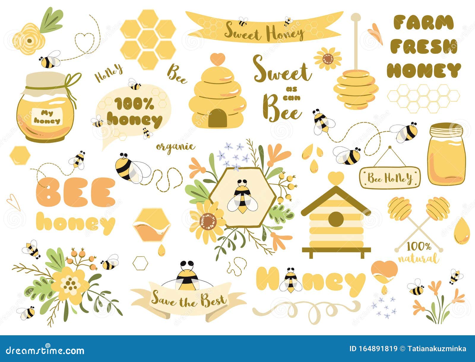 cute beehive clipart