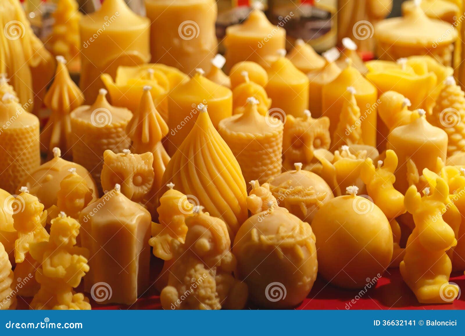 Beeswax candles stock image. Image of scented, candle 36632141