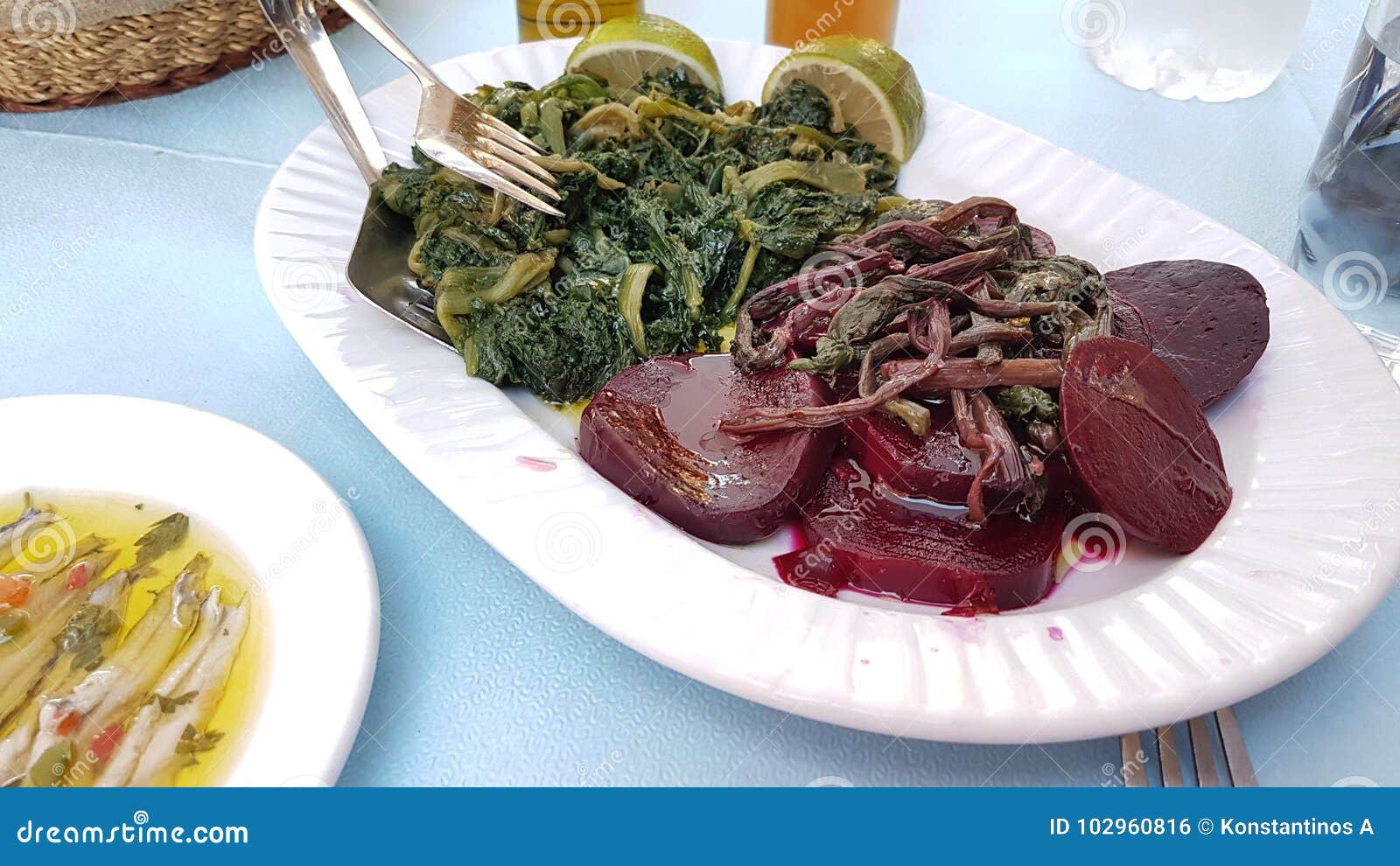 Beet Green Boiled in a Plate Stock Photo Image of fresh, closeup