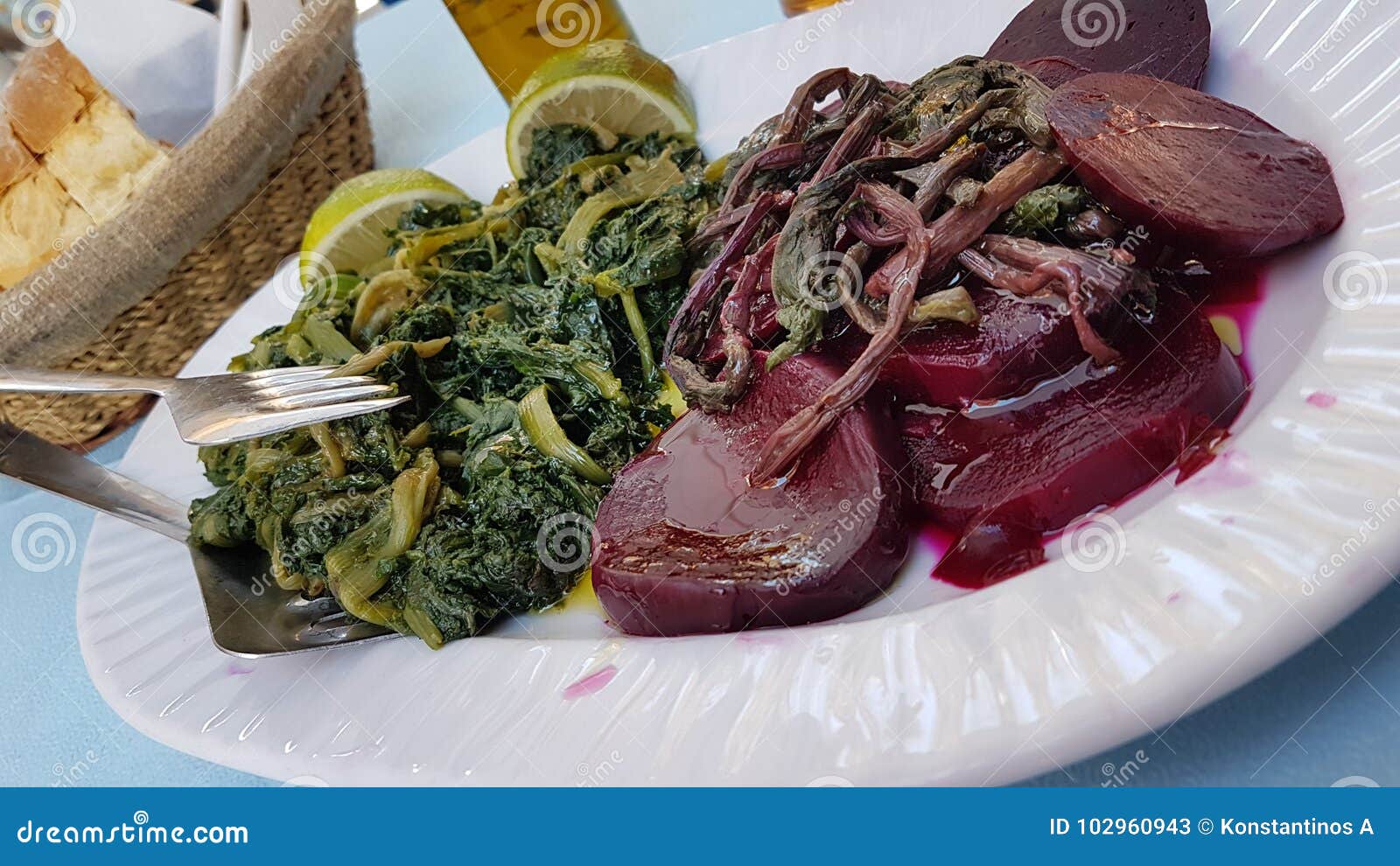 Beet Green Boiled in a Plate Stock Image Image of cooked, diet 102960943