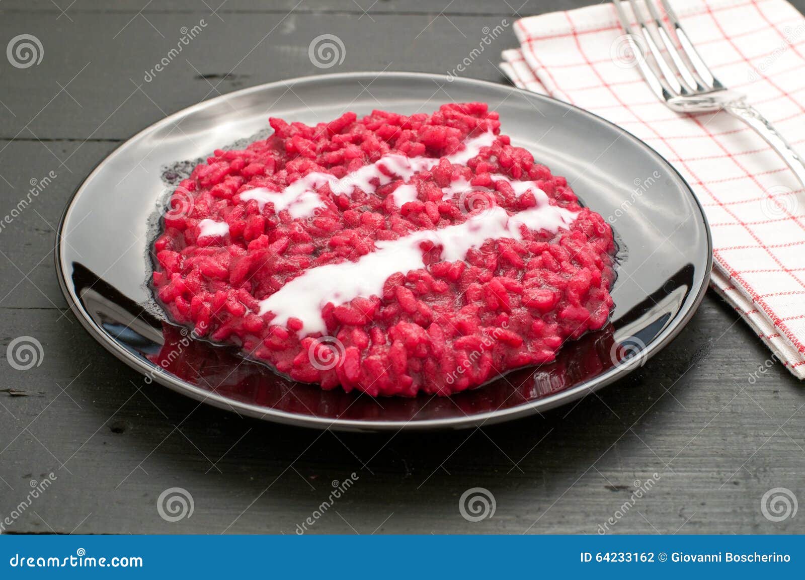 Beet Risotto with Cream Cheese Stock Photo Image of beets, cuisine