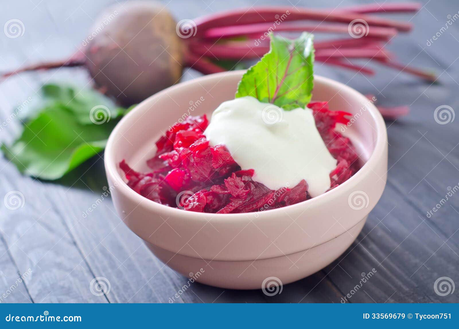 Beet salad stock image. Image of sour, beetroot, healthy 33569679