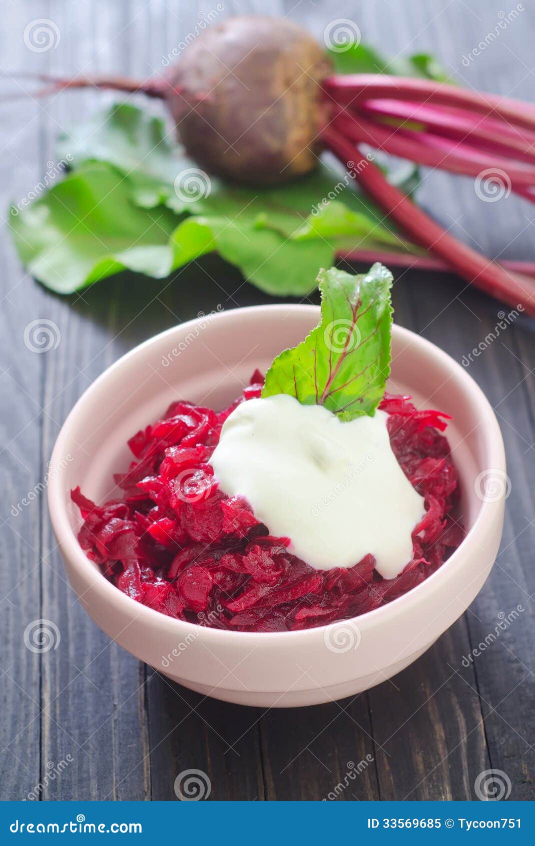 Beet salad stock image. Image of agriculture, cream, healthy 33569685