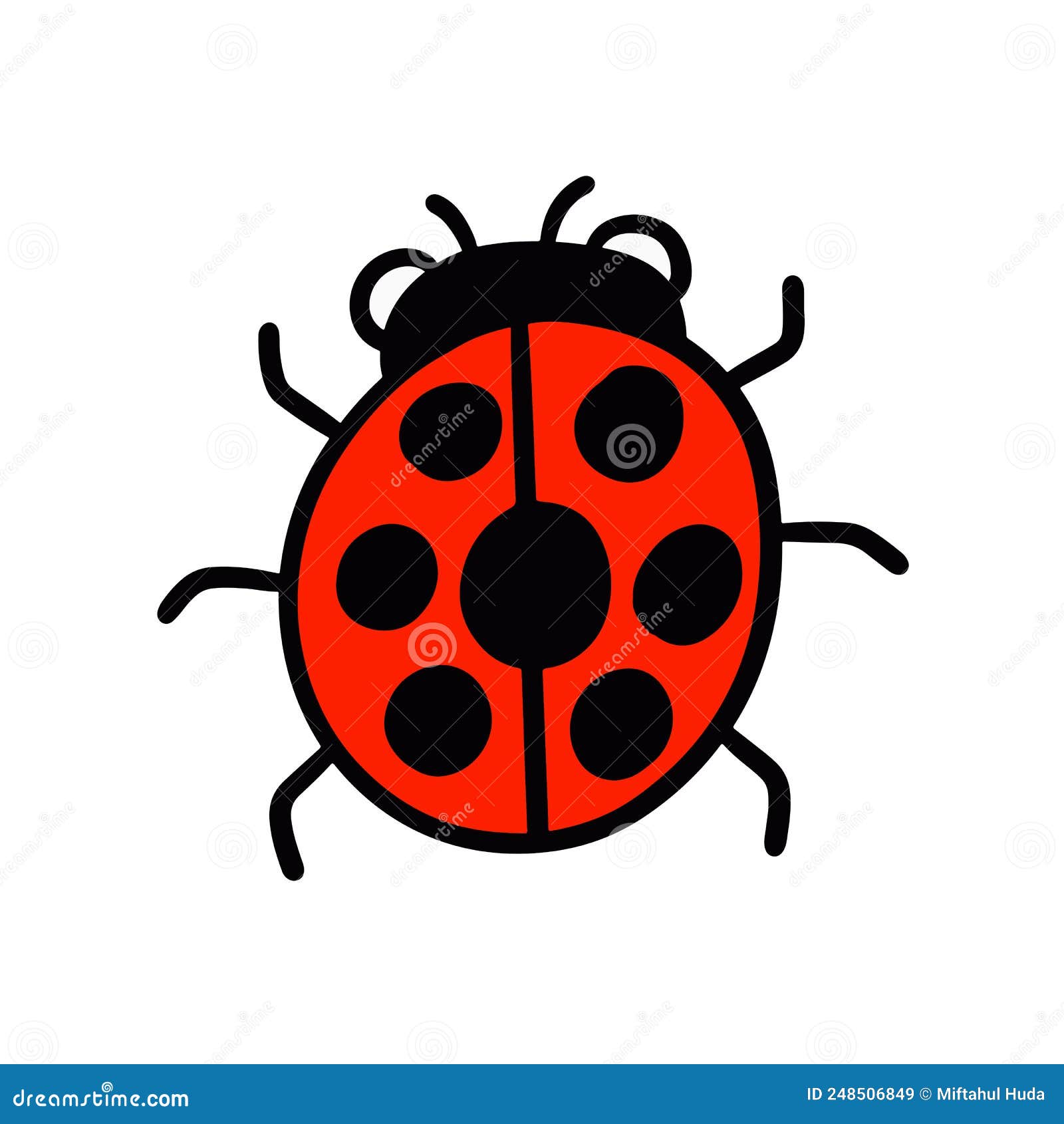 Beetle Hand Drawn. Simple and Cute Illustrations in Vector Design Stock ...