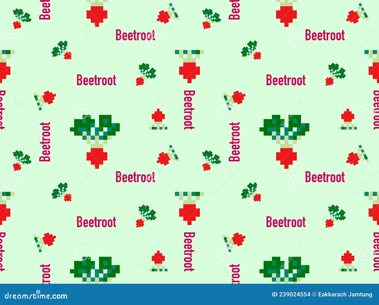 Pixel Art Beetroot. Illustration Of Vegetables. Vector Illustration