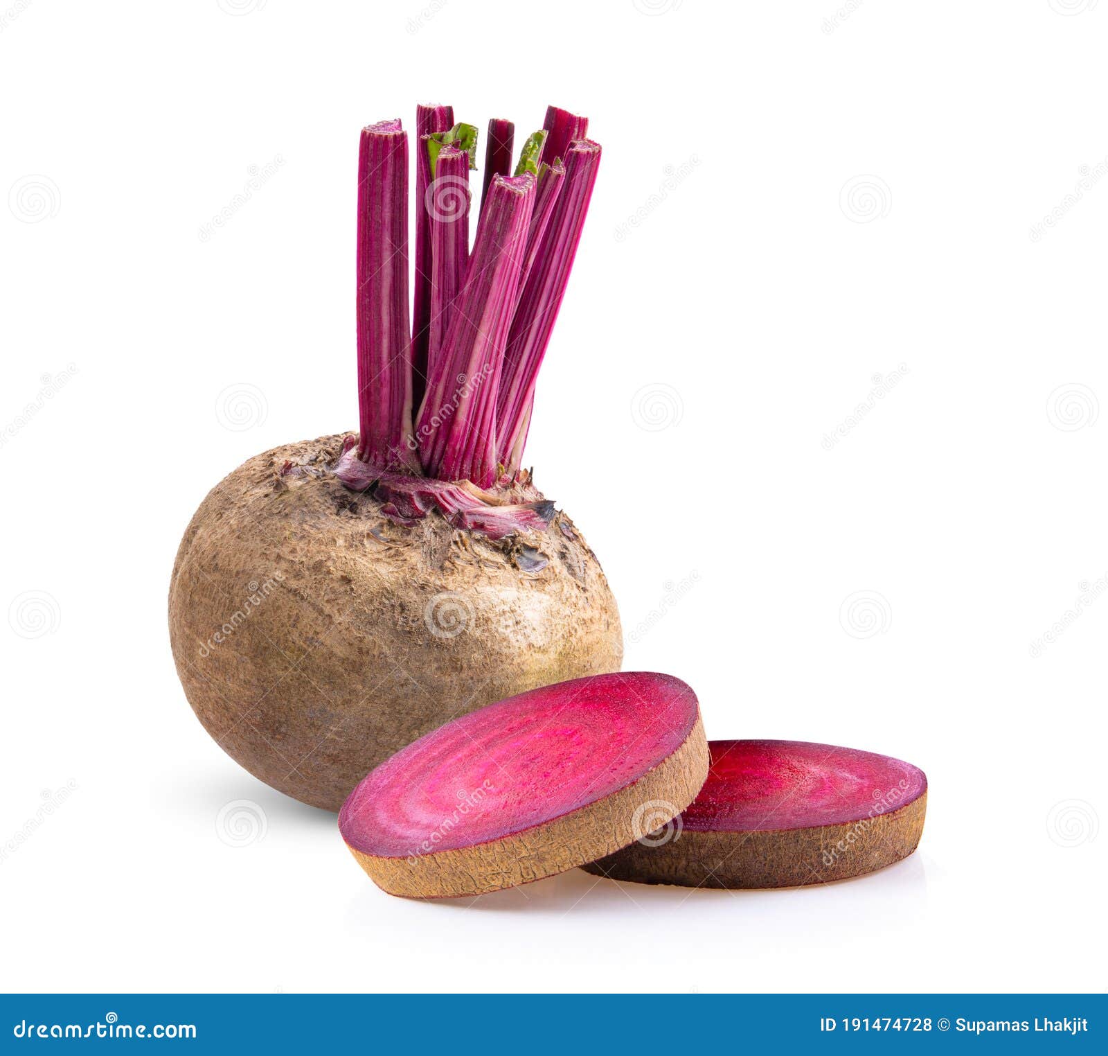 Beetroot with Leaves on White Background Stock Photo Image of brown, single 191474728