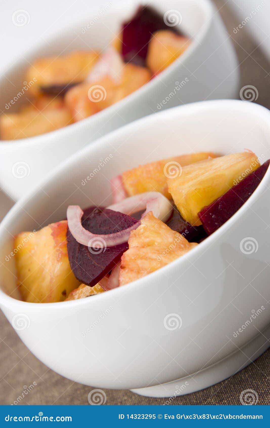 Beetroot Pineapple Salad stock image. Image of appetizer 14323295