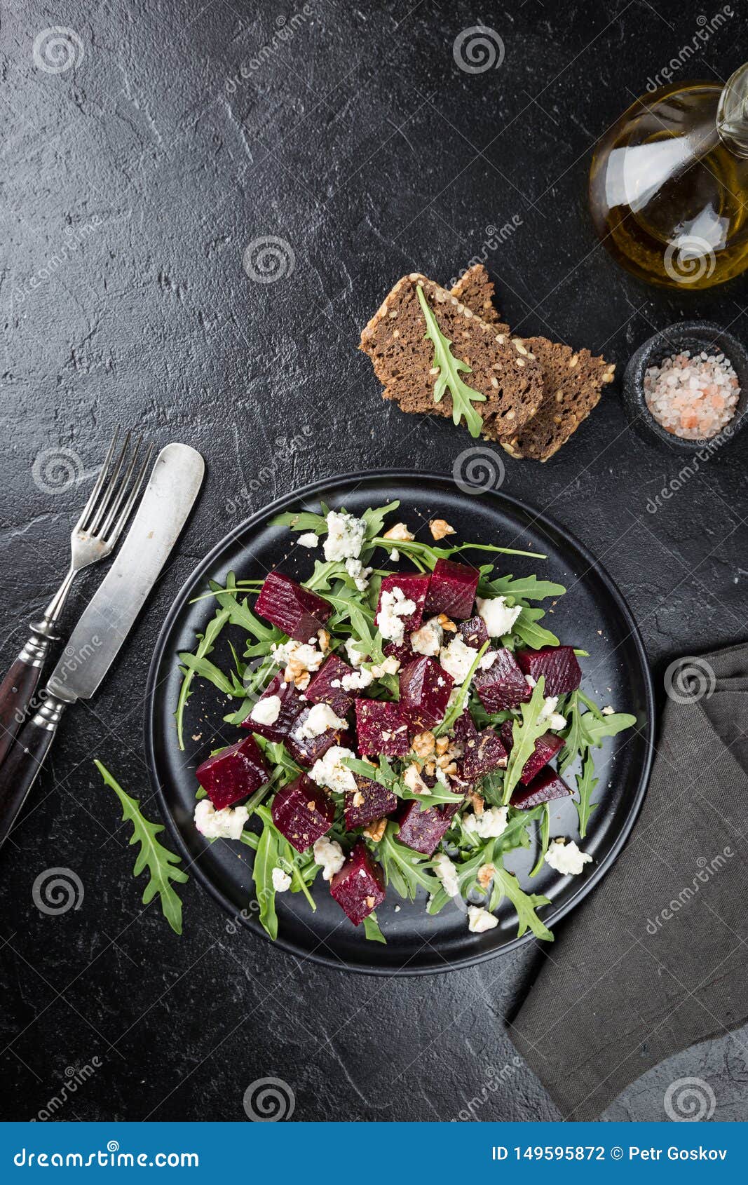 Beetroot Salad with Blue Cheese Stock Photo Image of beetroot, dish