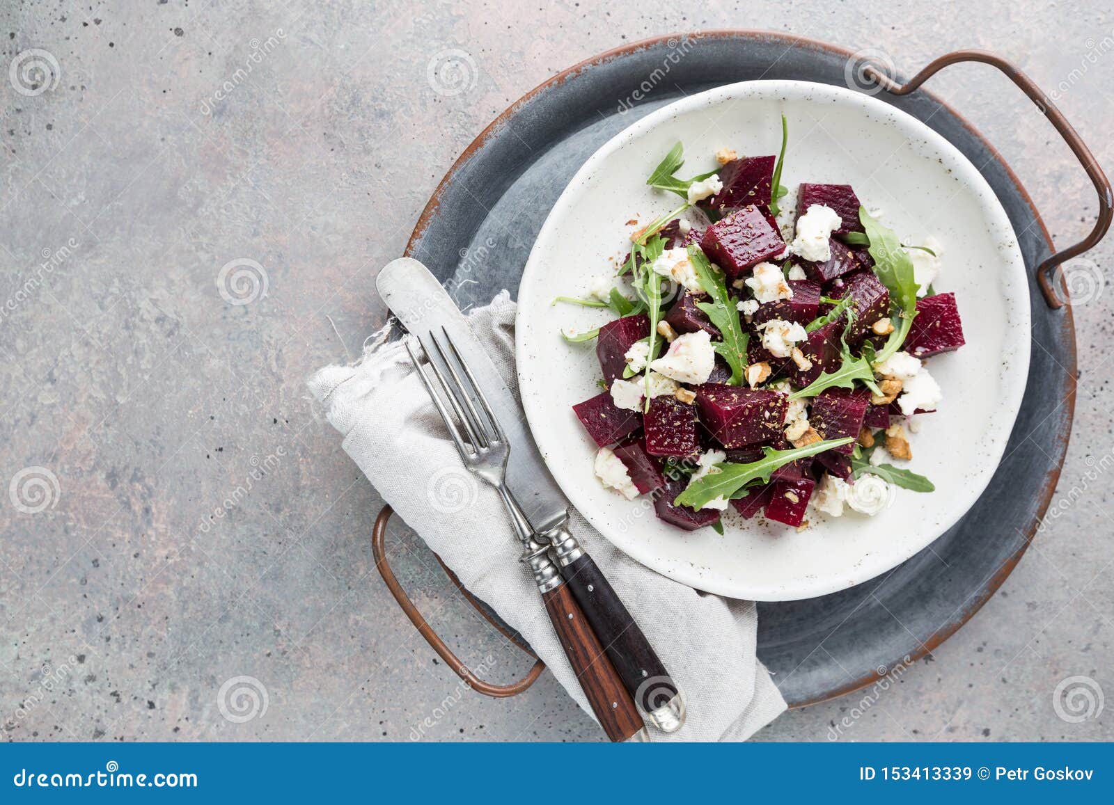 Beetroot Salad with Blue Cheese Stock Image Image of cooking, natural