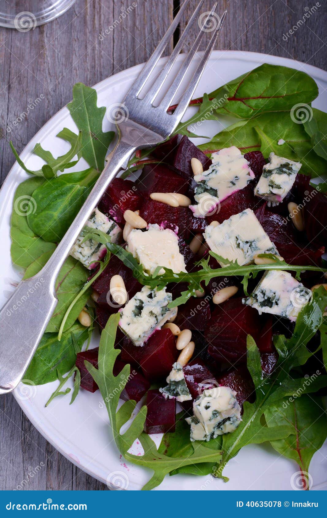 Beetroot Salad with Blue Cheese Stock Photo Image of vegetable, beet