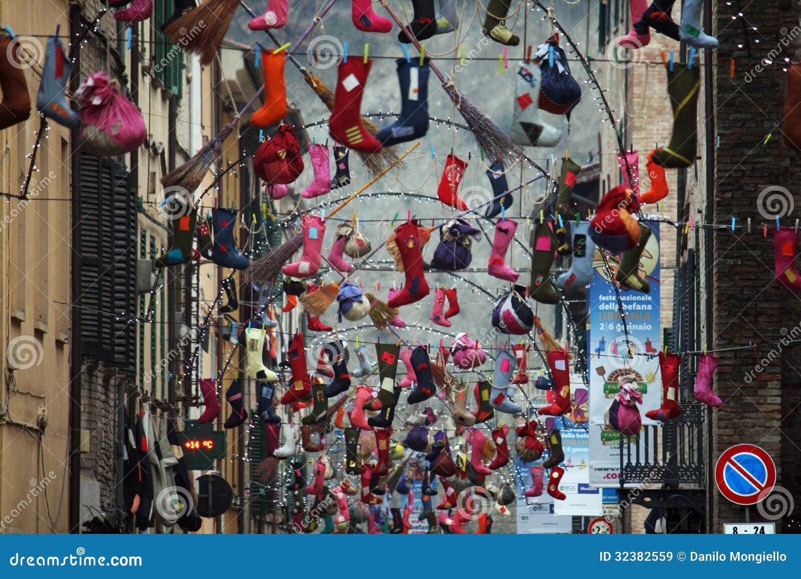 Befana festival in Urbania - Epiphany in Italy 