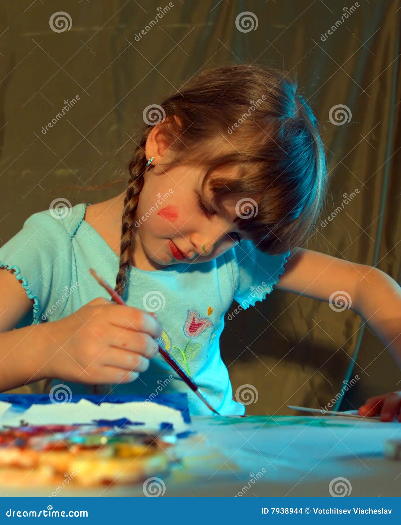Beginning artist stock photo. Image of draw, drawing, childhood 7938944