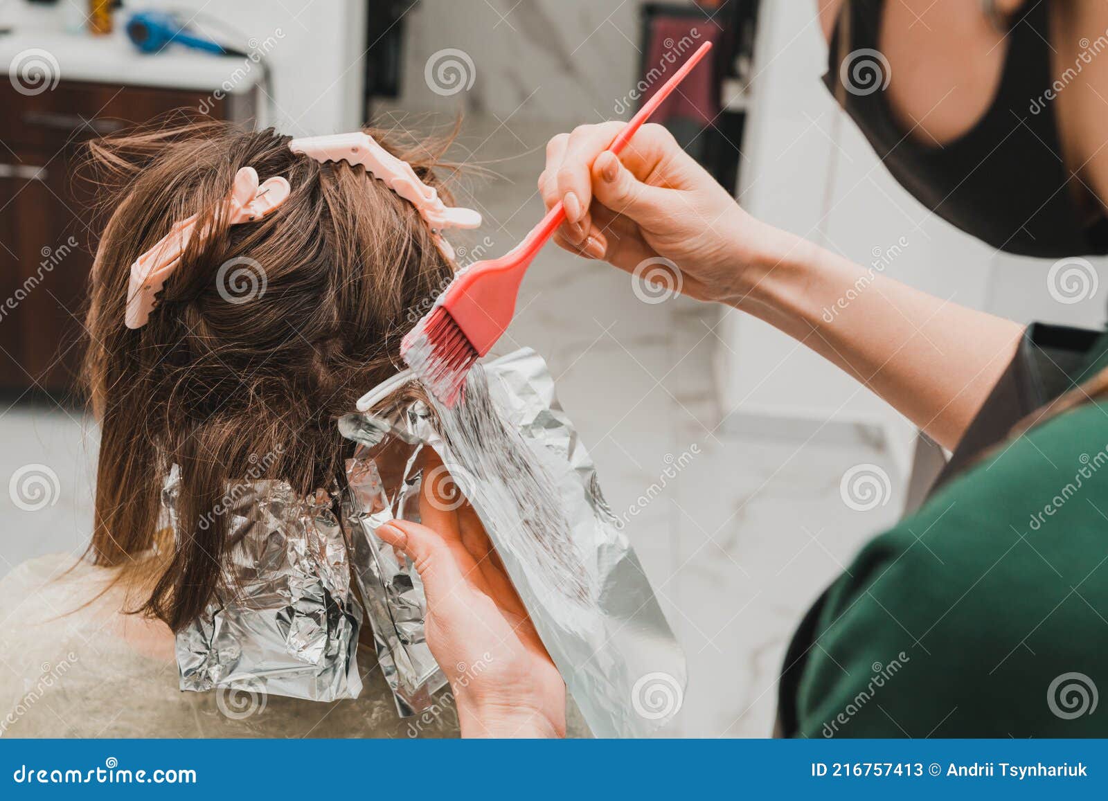 Beginning of Hair Coloring, Coloring Technique Balayag, Hair Bleaching
