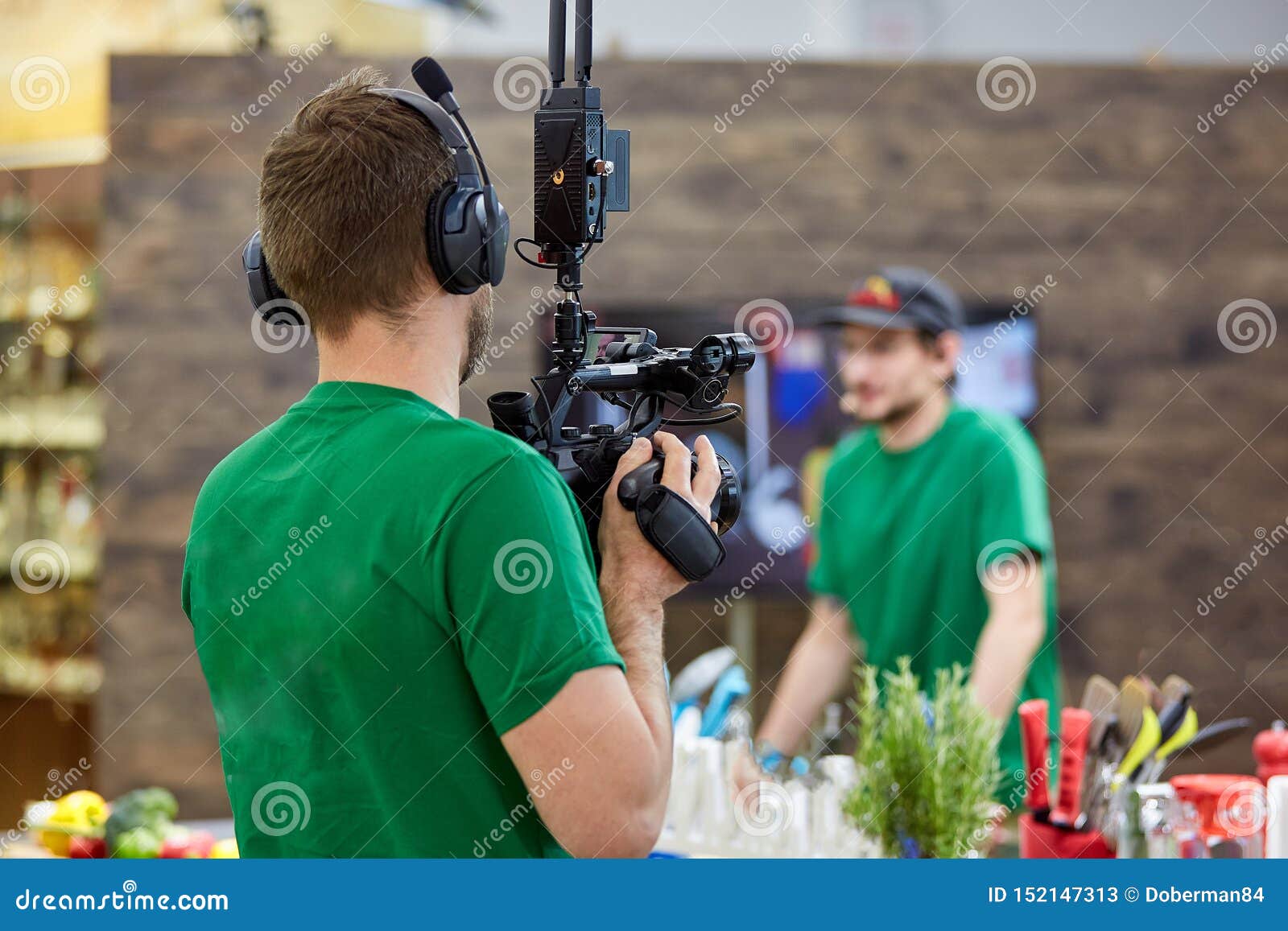 Behind The Scenes Background. Stock Photography