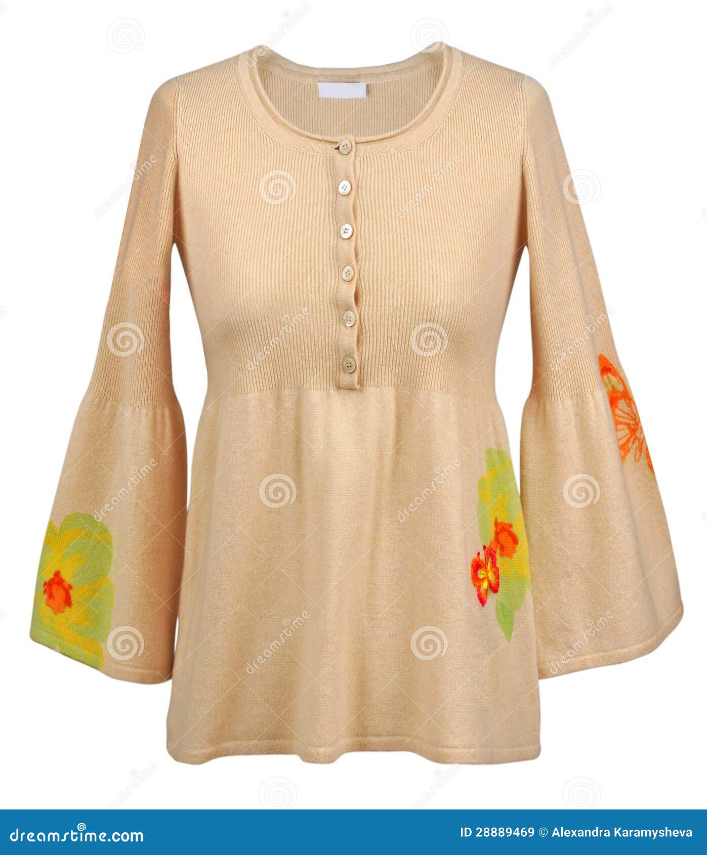 Beige Bluse stockbild. Bild von getrennt, bluse, zauber - 28889469