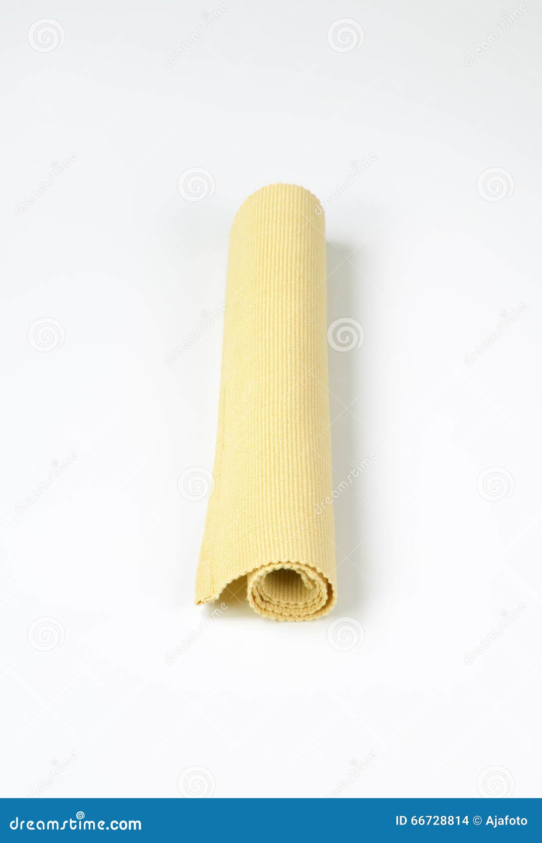 Beige cotton table mat stock photo. Image of white, linen 66728814