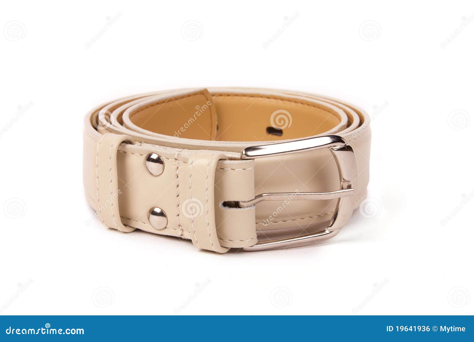 Beige leather belt stock photo. Image of orifice, fastener 19641936