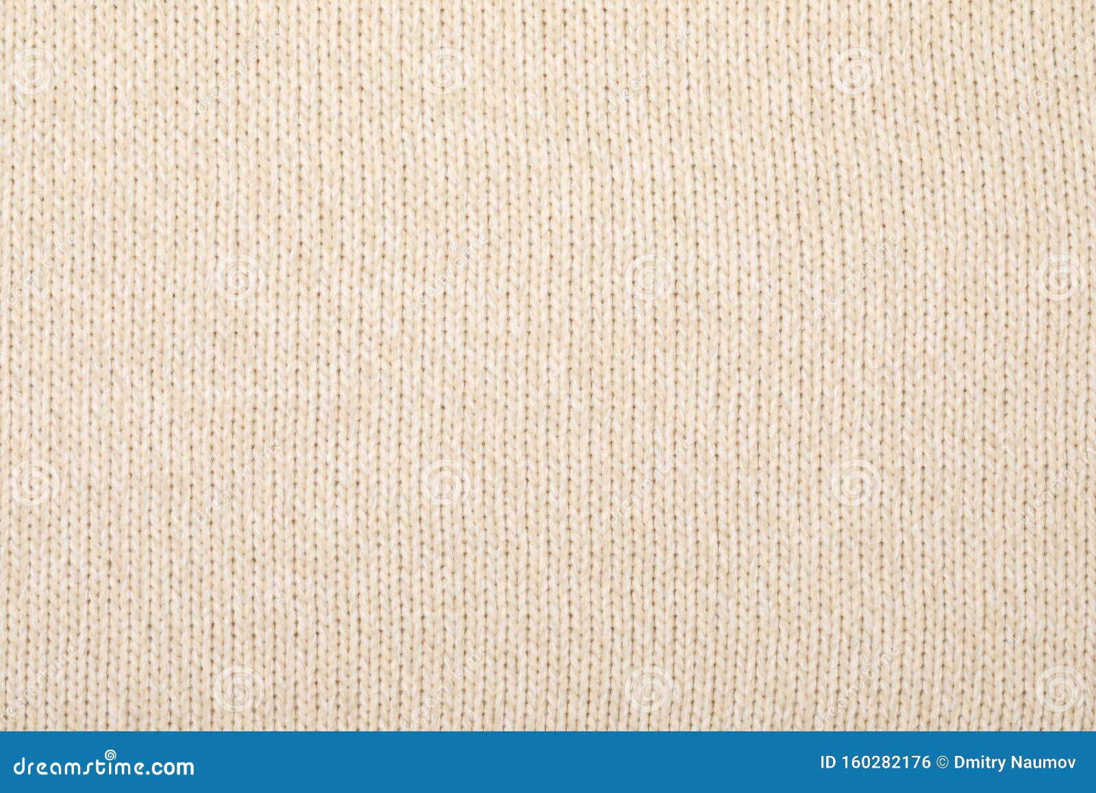 Beige Melange Knitting Fabric Textured Background Stock Photo
