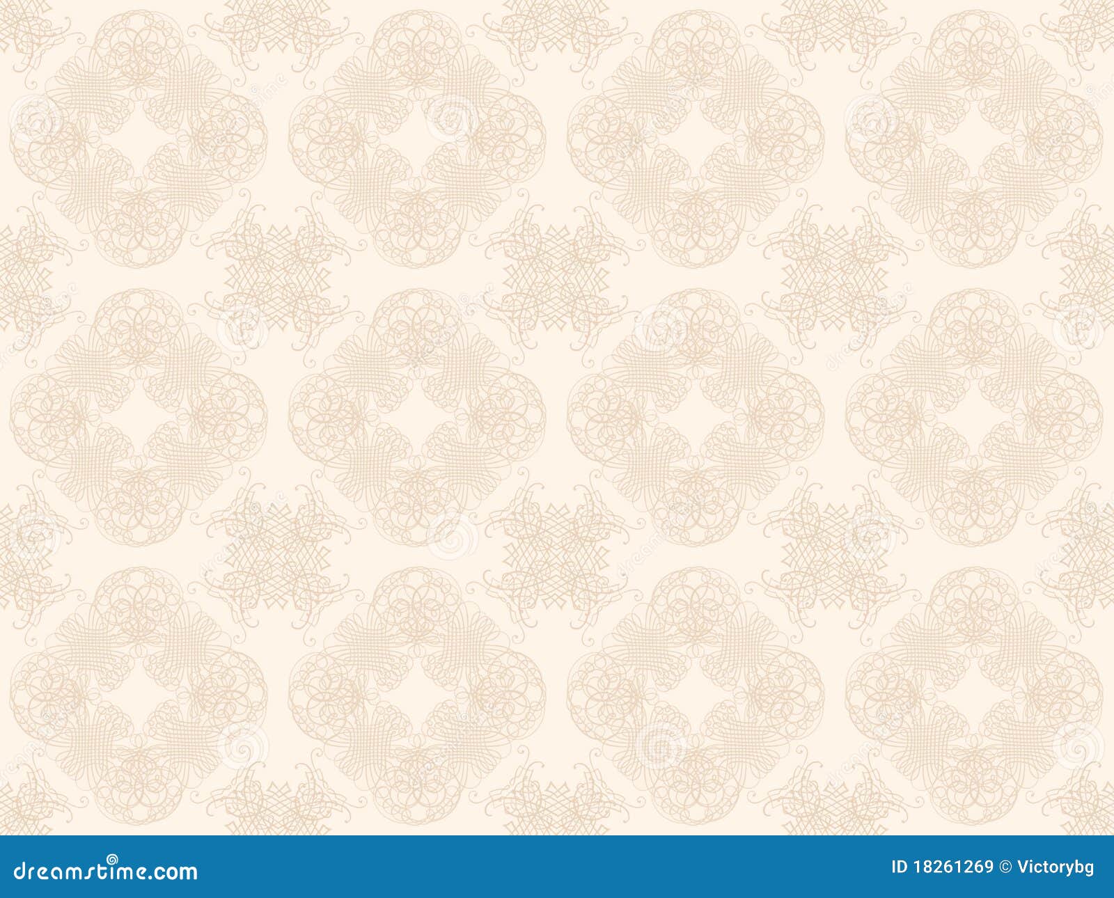 Beige Seamless Wallpaper Pattern Stock Illustration Illustration of decorative, ornament 18261269