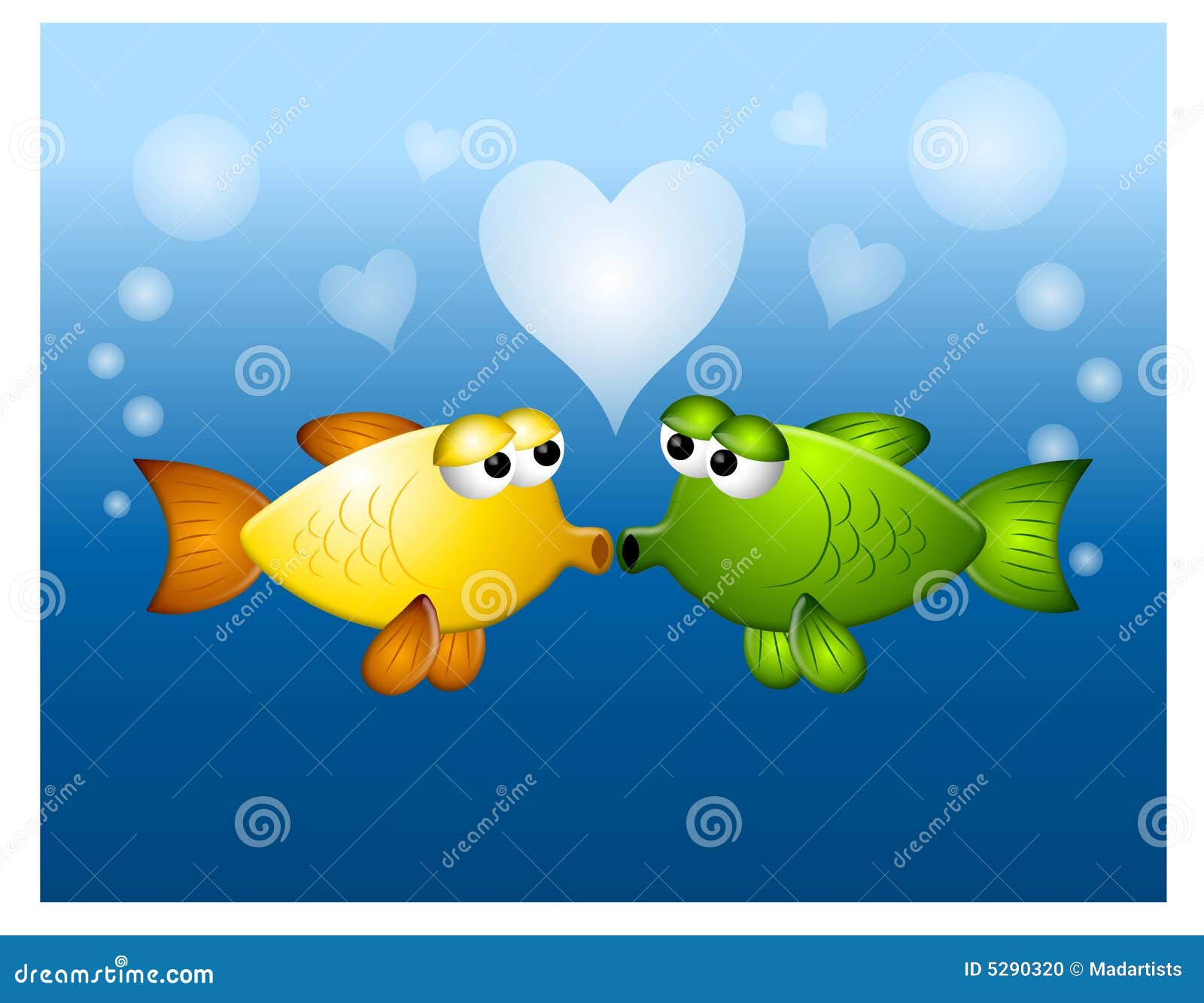 Beijos De Peixe, Bolhas De Amor Ilustração Stock - Ilustração de amarelo,  bolhas: 5290320, image size:1600x1334