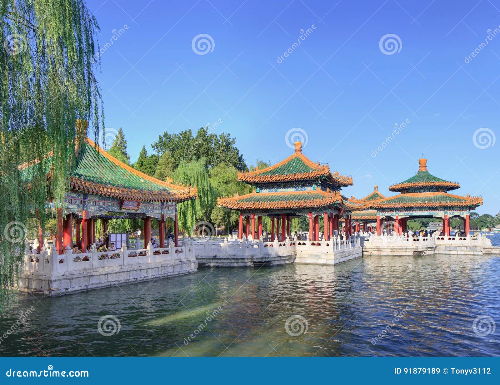Beijing Park Pavilion, Former Imperial Garden, Beijing, China Editorial