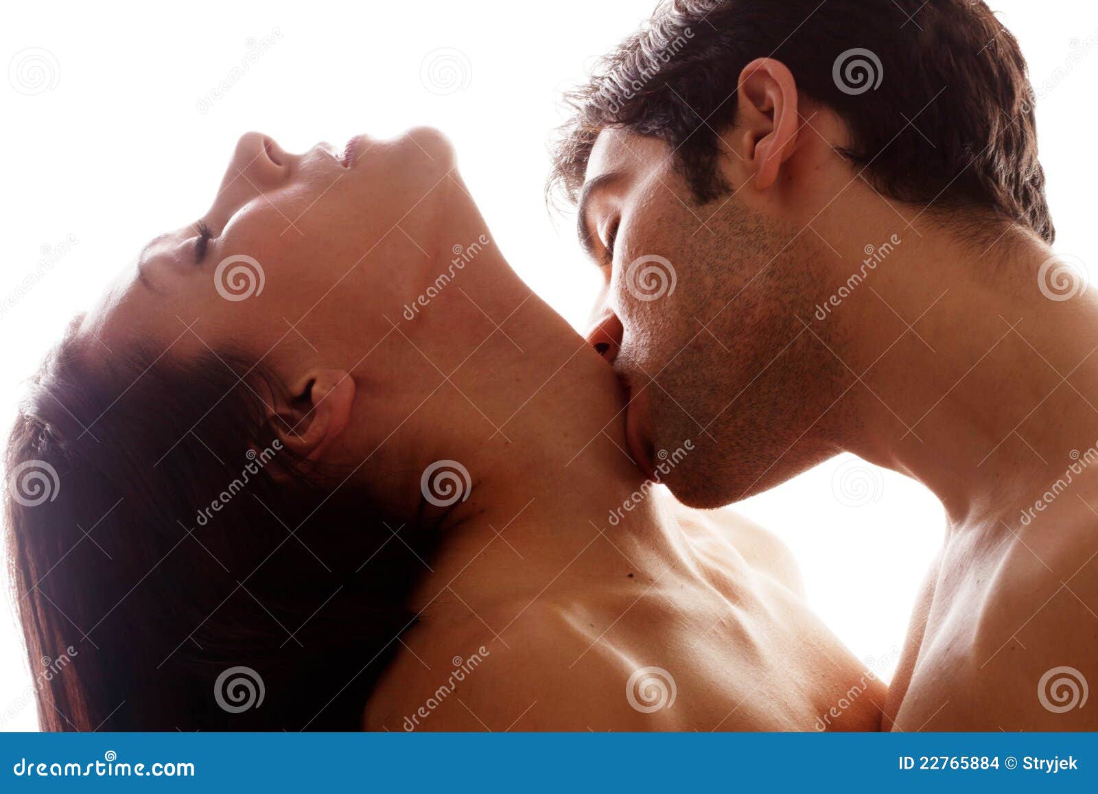 Beijo Romântico no Pescoço foto de stock. Imagem de desejo - 22765884, image size:1600x1157